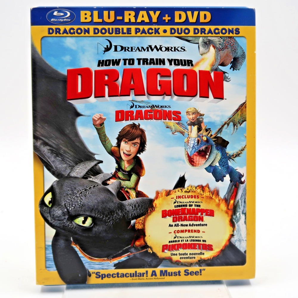 How to Train Your Dragon Blu-ray DVD Jay Baruchel Gerard Butler 2010 Double Pack